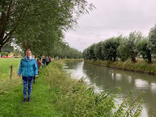 wandeling tijdens yoga weekend